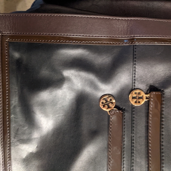 HTF Tory Burch Chain Leather Tote Authentic! SALE - Picture 12 of 13